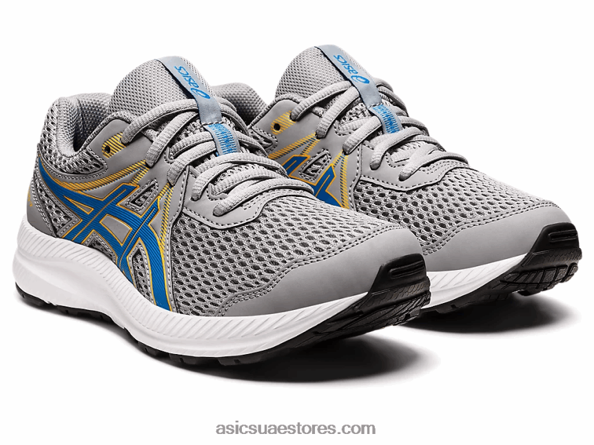 Asics صفيحة صخرية / أزرق كهربائي تتعامل مع 7 مدرسة ابتدائية 2N24DJ4535
