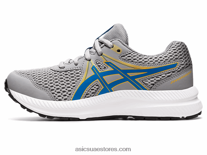 Asics صفيحة صخرية / أزرق كهربائي تتعامل مع 7 مدرسة ابتدائية 2N24DJ4535