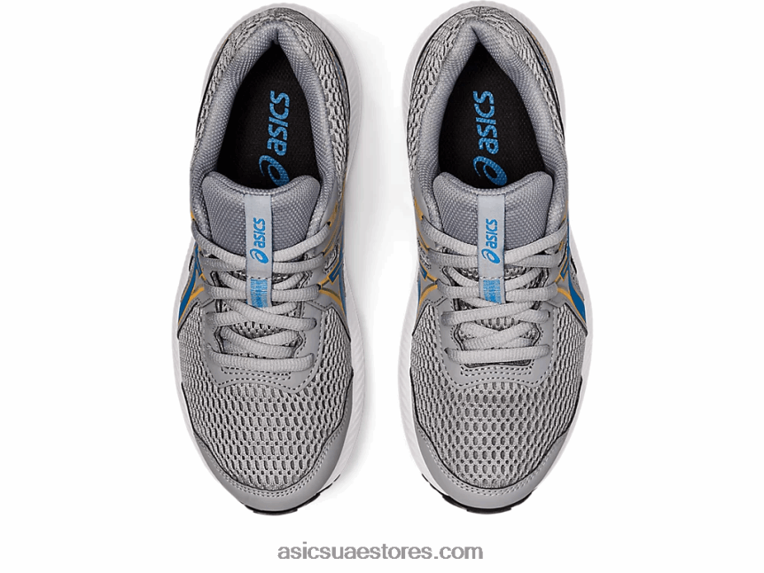 Asics صفيحة صخرية / أزرق كهربائي تتعامل مع 7 مدرسة ابتدائية 2N24DJ4535