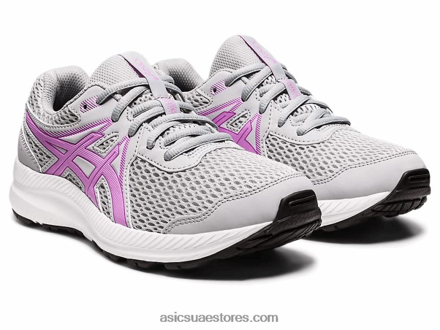 Asics توهج بيدمونت رمادي / لافندر تتعامل مع 7 مدرسة ابتدائية 2N24DJ4536