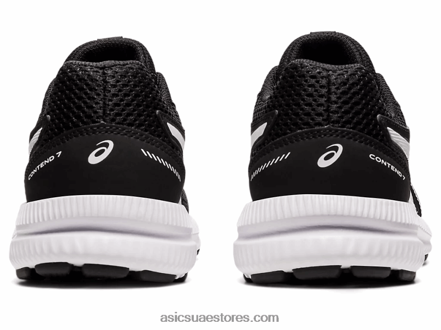 Asics أسود / أبيض تتعامل مع 7 مدرسة ابتدائية 2N24DJ4542