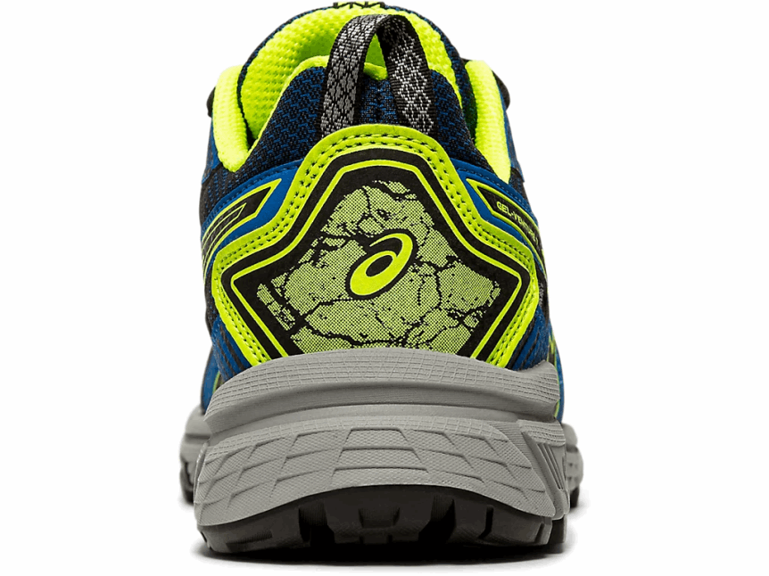 Asics أسود / أصفر أمان مدرسة جيل فينشر 7 الابتدائية 2N24DJ4570