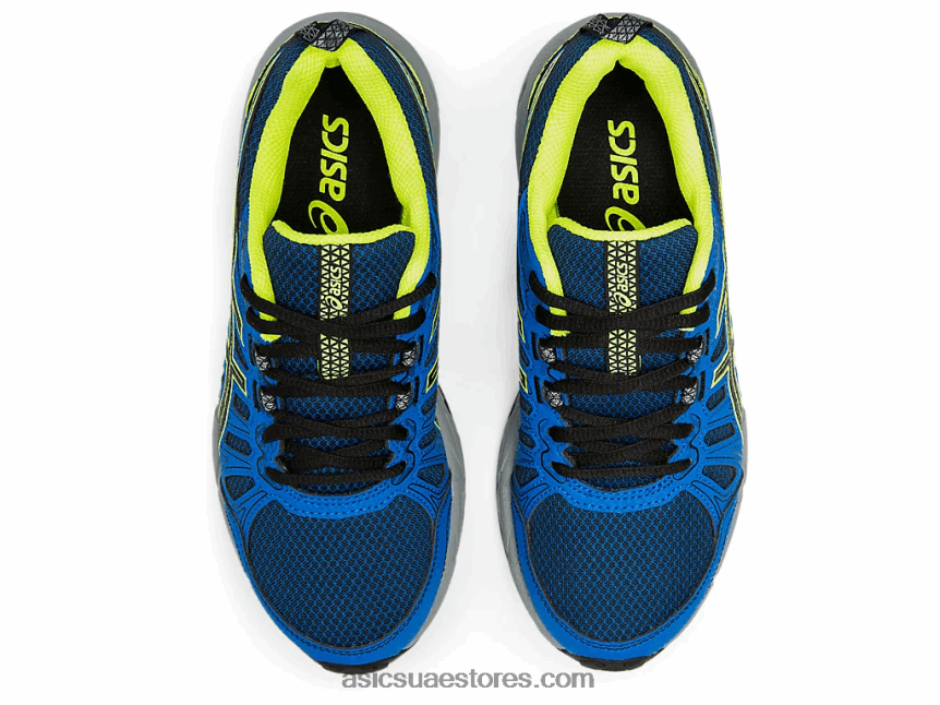 Asics أسود / أصفر أمان مدرسة جيل فينشر 7 الابتدائية 2N24DJ4570
