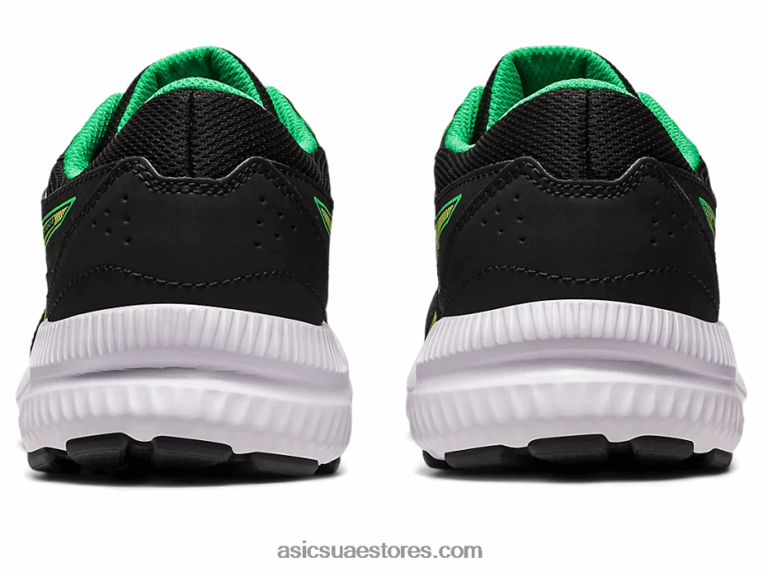 Asics أسود / قشر الليمون تتعامل مع 8 مدرسة ابتدائية 2N24DJ4246