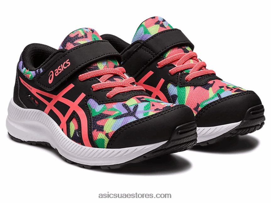 Asics أسود / بابايا تتعامل مع 8 مرحلة ما قبل المدرسة 2N24DJ4249