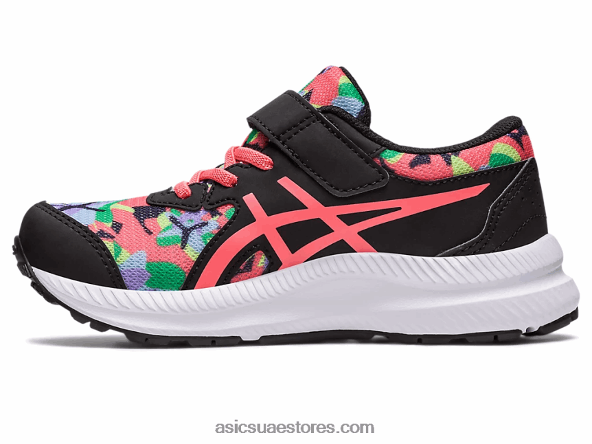 Asics أسود / بابايا تتعامل مع 8 مرحلة ما قبل المدرسة 2N24DJ4249
