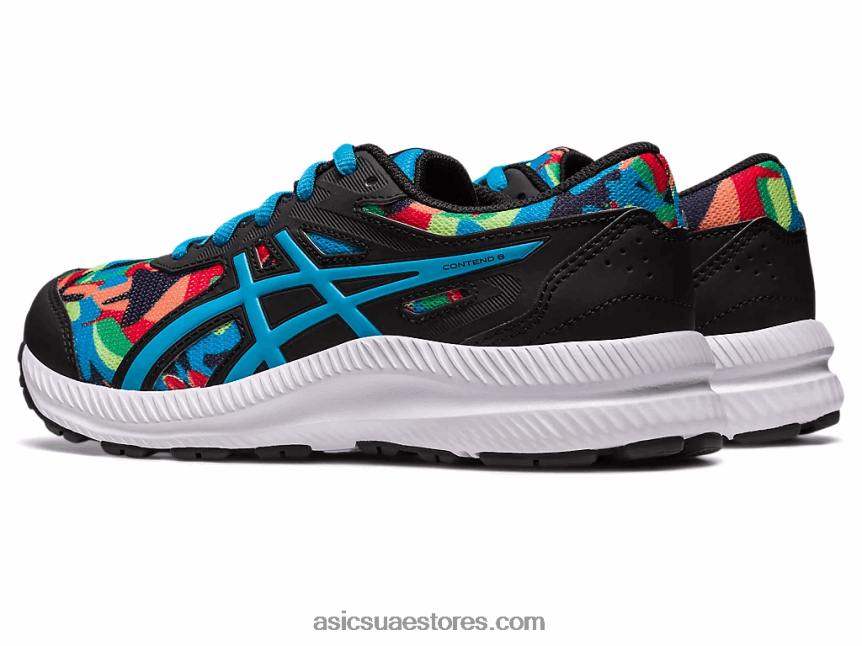 Asics أسود / أزرق الجزيرة تتعامل مع 8 مدرسة ابتدائية 2N24DJ4256