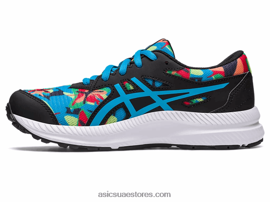 Asics أسود / أزرق الجزيرة تتعامل مع 8 مدرسة ابتدائية 2N24DJ4256