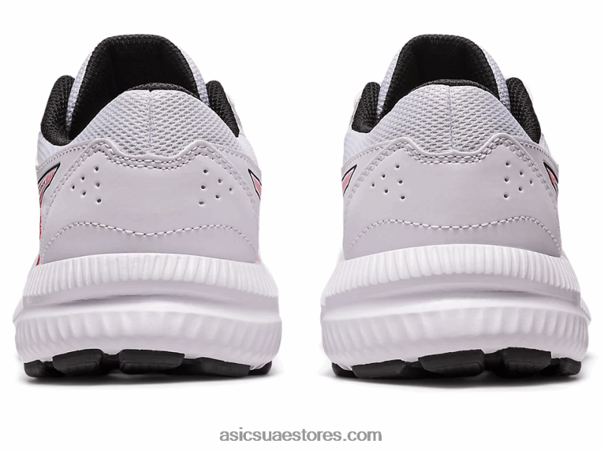 Asics أبيض / أحمر كهربائي تتعامل مع 8 مدرسة ابتدائية 2N24DJ4281