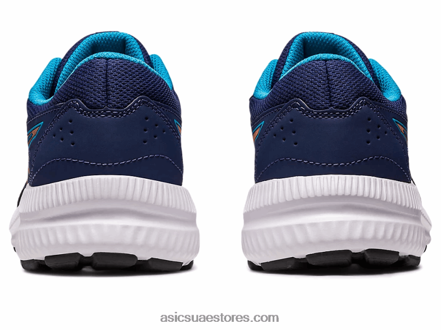 Asics أزرق نيلي / شمس خوخ تتعامل مع 8 مدرسة ابتدائية 2N24DJ4286