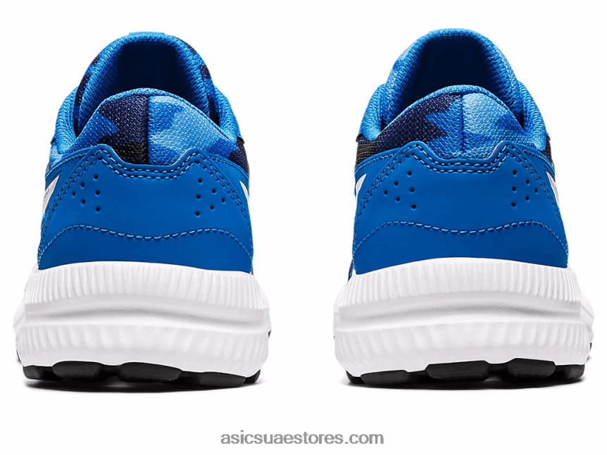 Asics أزرق كهربائي / أبيض تتعامل مع 8 مدرسة ابتدائية 2N24DJ4345