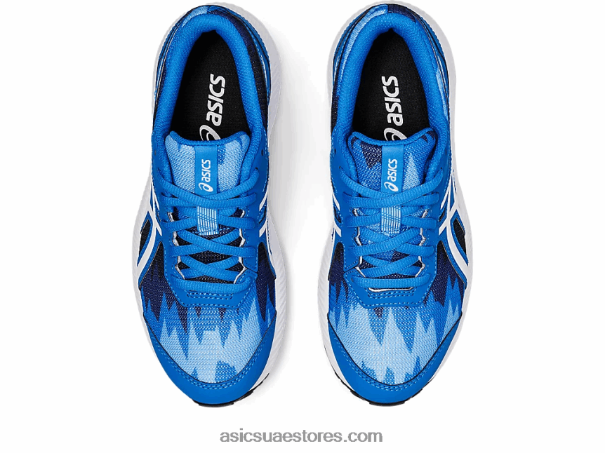 Asics أزرق كهربائي / أبيض تتعامل مع 8 مدرسة ابتدائية 2N24DJ4345