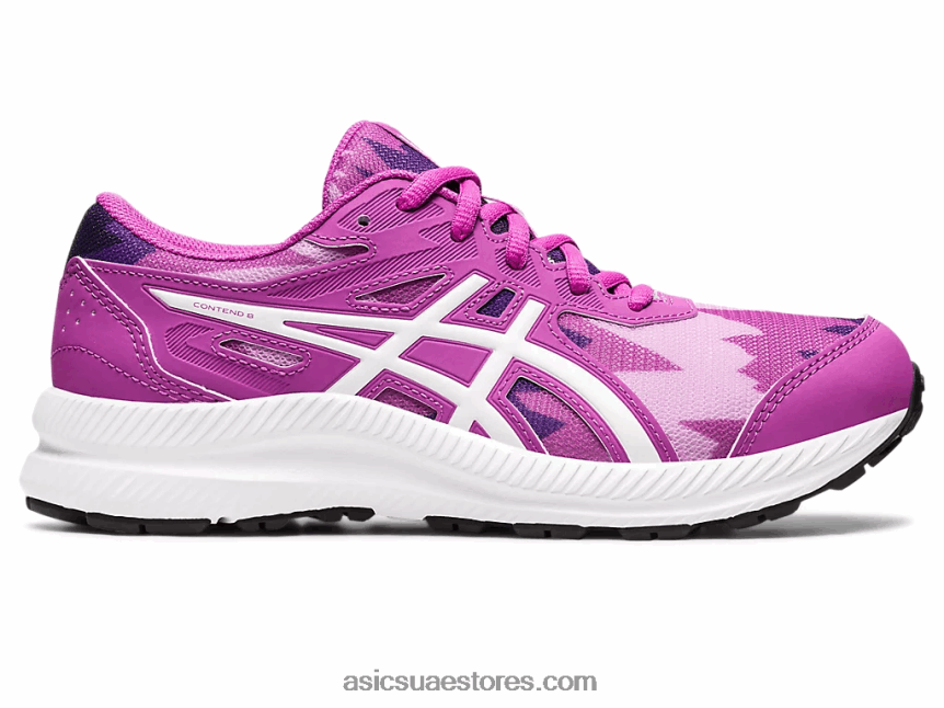 Asics الأوركيد / أبيض تتعامل مع 8 مدرسة ابتدائية 2N24DJ4348