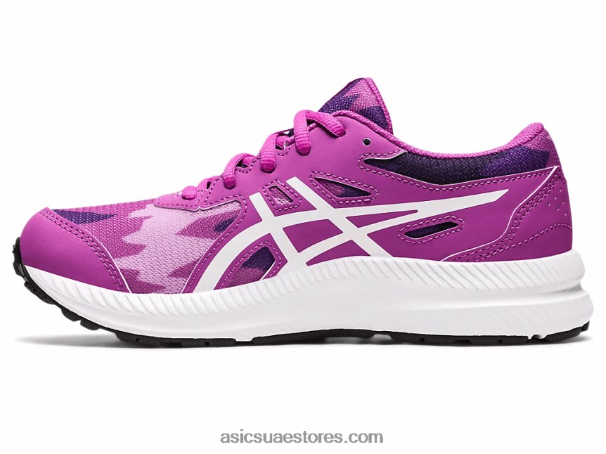 Asics الأوركيد / أبيض تتعامل مع 8 مدرسة ابتدائية 2N24DJ4348