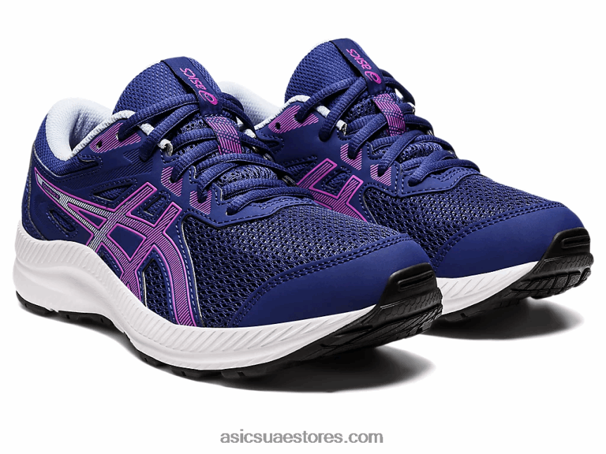 Asics الغوص الأزرق / الأوركيد تتعامل مع 8 مدرسة ابتدائية 2N24DJ4399