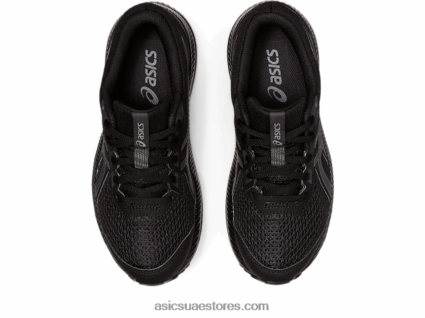 Asics أسود / رمادي الناقل تتعامل مع 8 مدرسة ابتدائية 2N24DJ4402