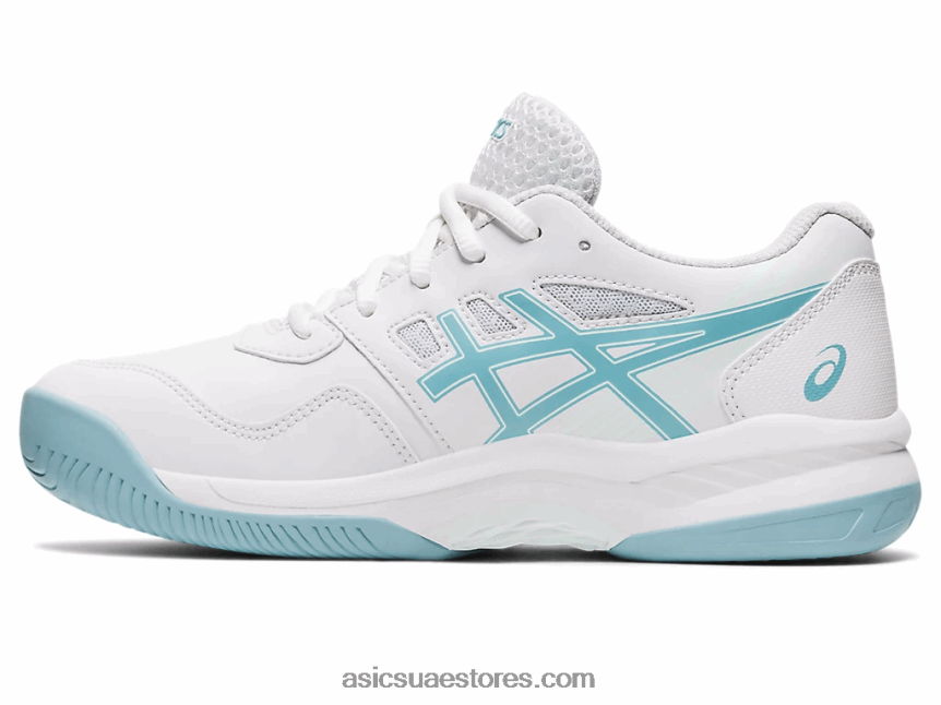 Asics أبيض / دخان أزرق لعبة هلام المدرسة الابتدائية 8 2N24DJ4408