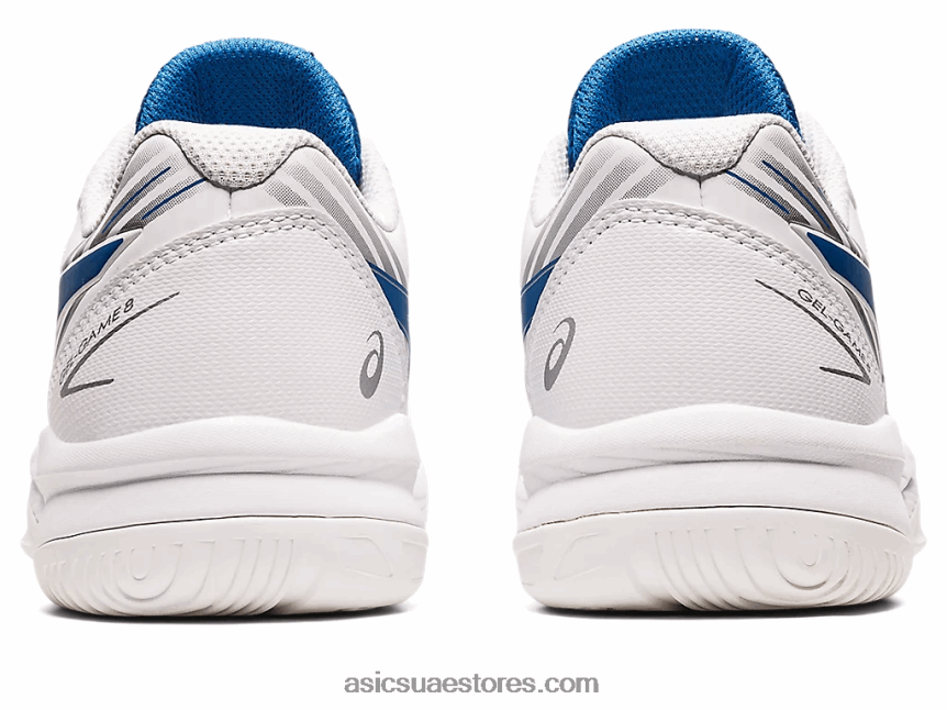 Asics محرك أبيض / بحيرة لعبة هلام المدرسة الابتدائية 8 2N24DJ4429
