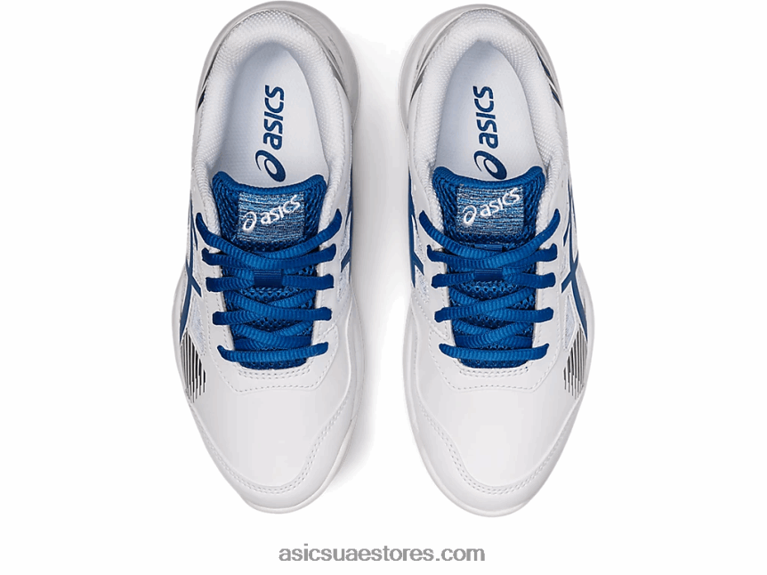 Asics محرك أبيض / بحيرة لعبة هلام المدرسة الابتدائية 8 2N24DJ4429