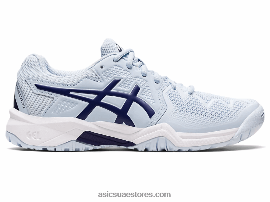 Asics السماء الناعمة / الغوص الأزرق هلام القرار 8 الصف المدرسة 2N24DJ4441