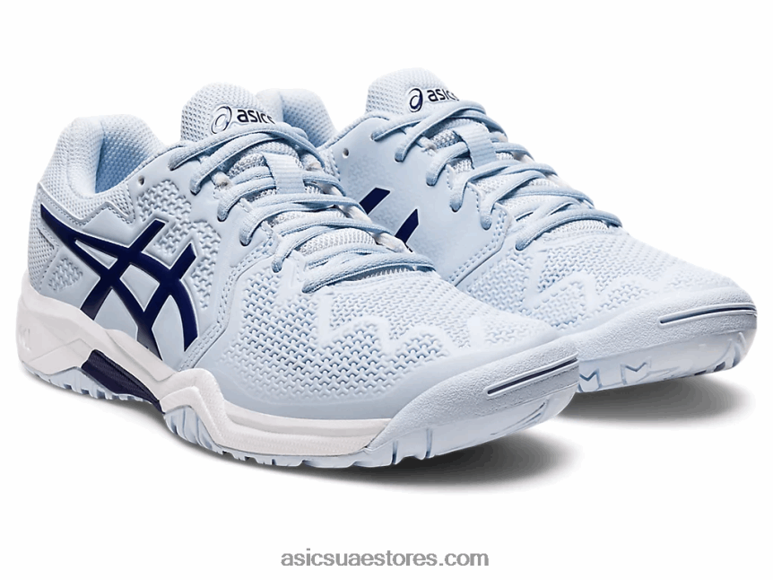 Asics السماء الناعمة / الغوص الأزرق هلام القرار 8 الصف المدرسة 2N24DJ4441
