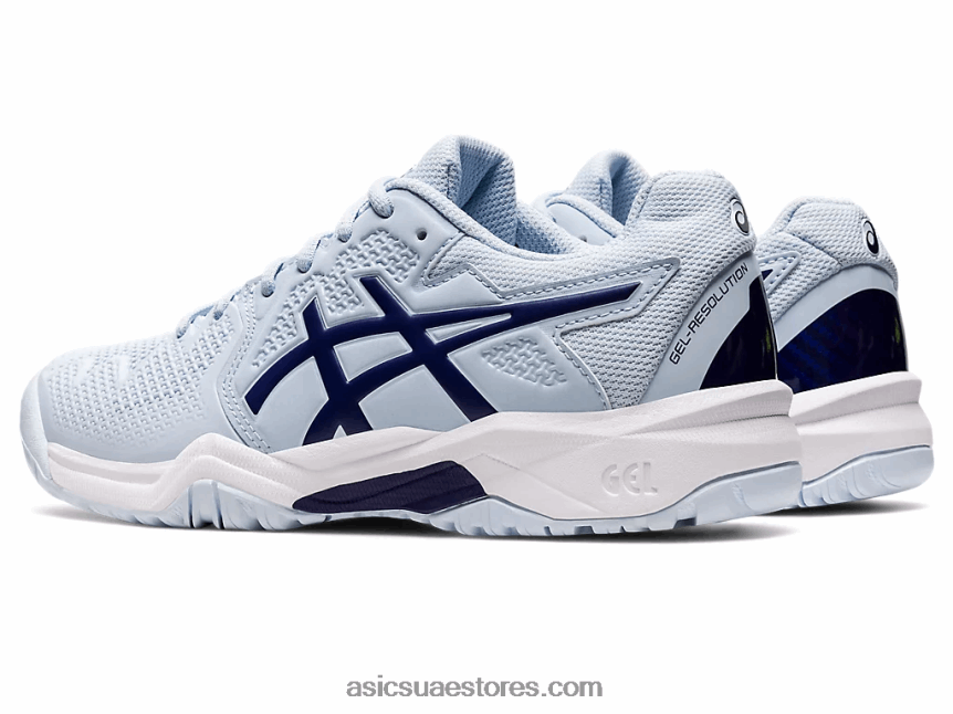 Asics السماء الناعمة / الغوص الأزرق هلام القرار 8 الصف المدرسة 2N24DJ4441