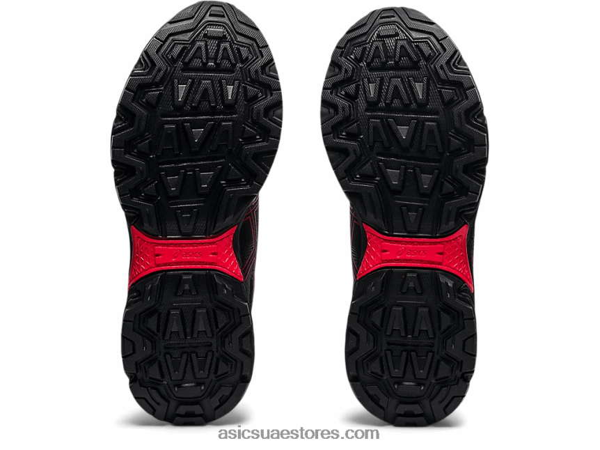 Asics أسود / أحمر كهربائي مدرسة جيل فينشر 8 الابتدائية 2N24DJ4508