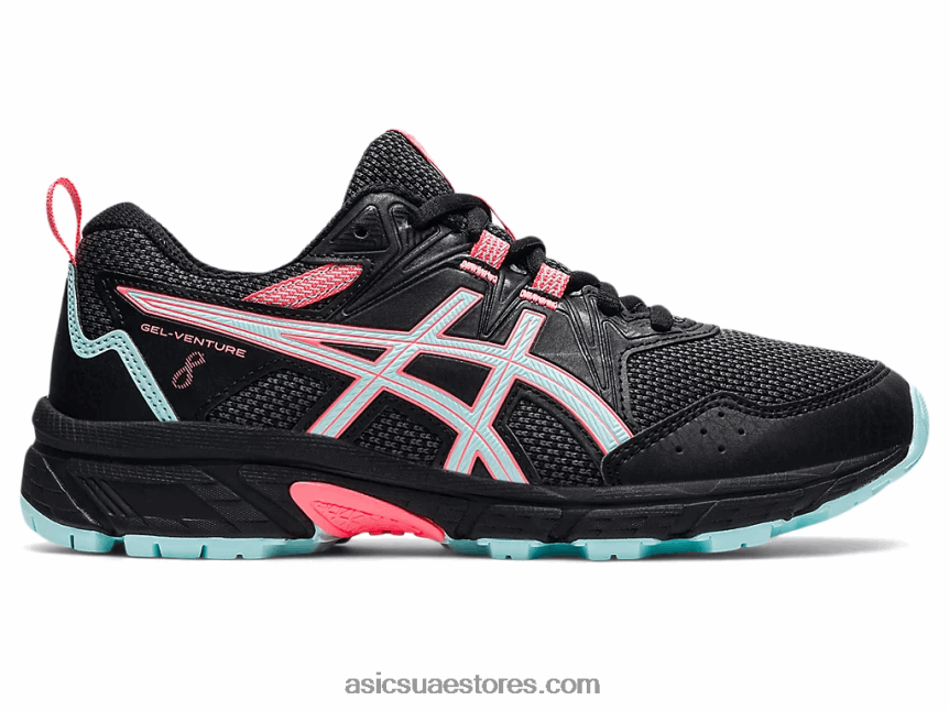 Asics أسود / أزرق واضح مدرسة جيل فينشر 8 الابتدائية 2N24DJ4510