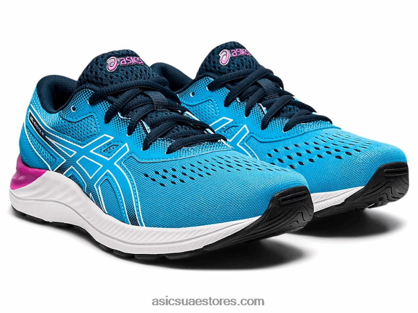 Asics أكوا رقمي / أبيض جل اكسايت 8 الابتدائية 2N24DJ4528