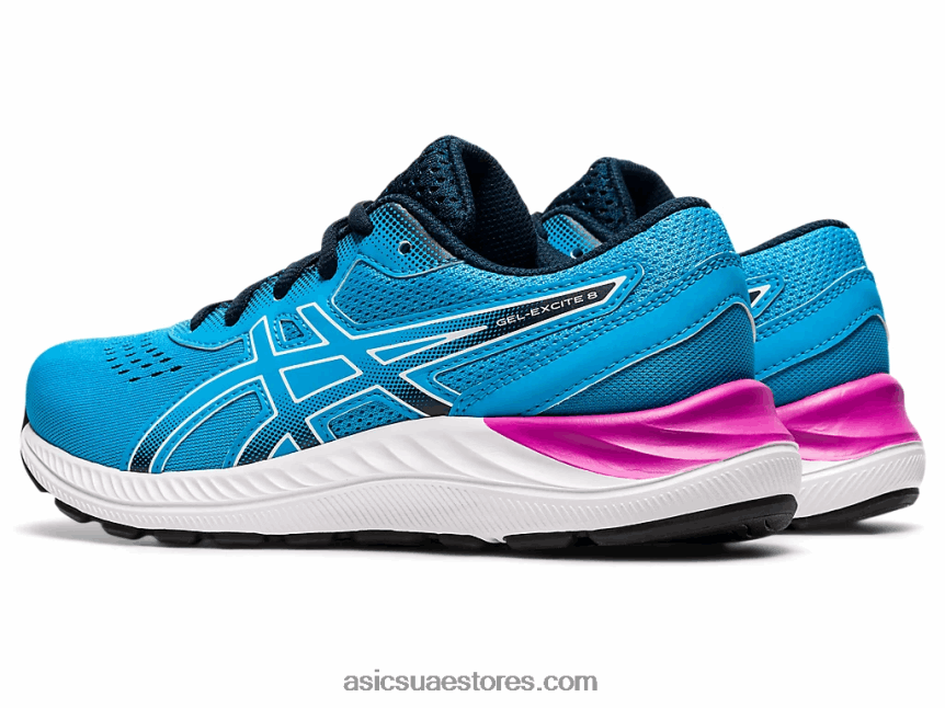 Asics أكوا رقمي / أبيض جل اكسايت 8 الابتدائية 2N24DJ4528