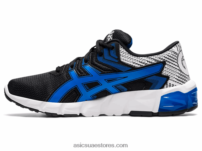 Asics أسود / أزرق كهربائي هلام الكم 90 2 الصف المدرسة 2N24DJ4561