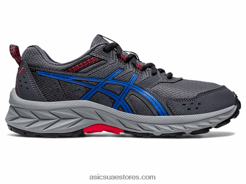 Asics الناقل الرمادي / التونة الزرقاء مدرسة جيل فينشر 9 الابتدائية 2N24DJ4216