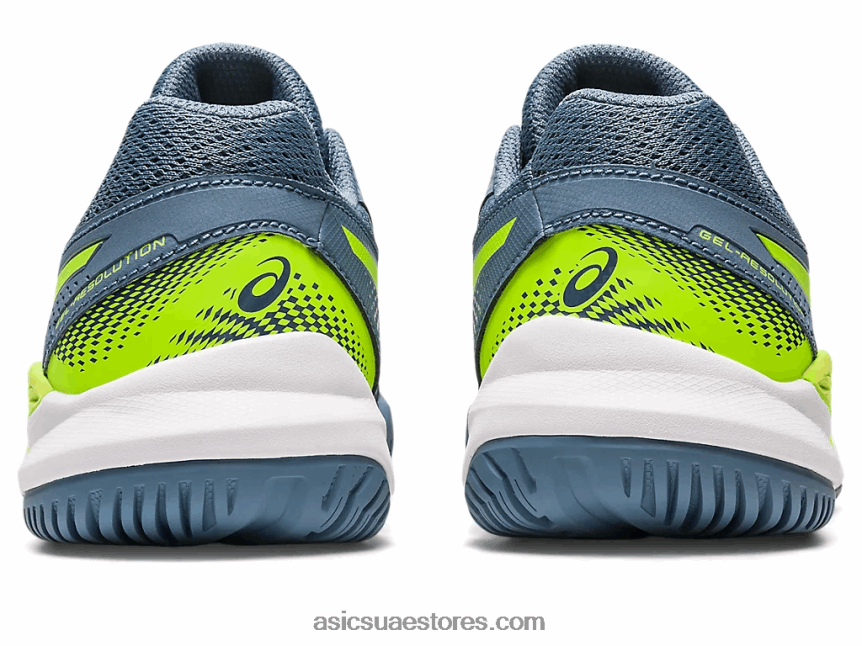 Asics أزرق صلب / أخضر خطر جل القرار 9 الصفية 2N24DJ4219