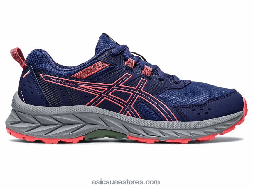 Asics أزرق نيلي / بابايا مدرسة جيل فينشر 9 الابتدائية 2N24DJ4220