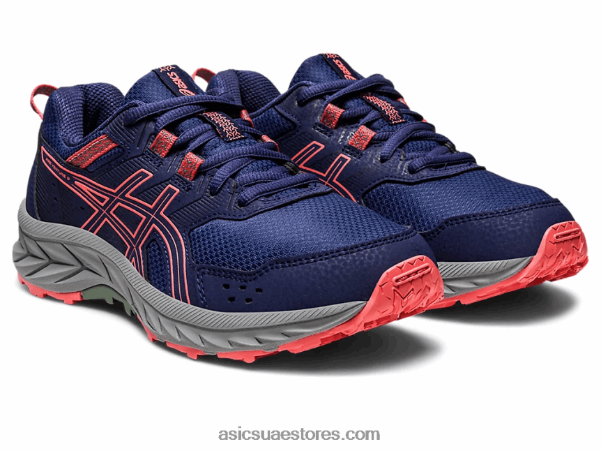 Asics أزرق نيلي / بابايا مدرسة جيل فينشر 9 الابتدائية 2N24DJ4220