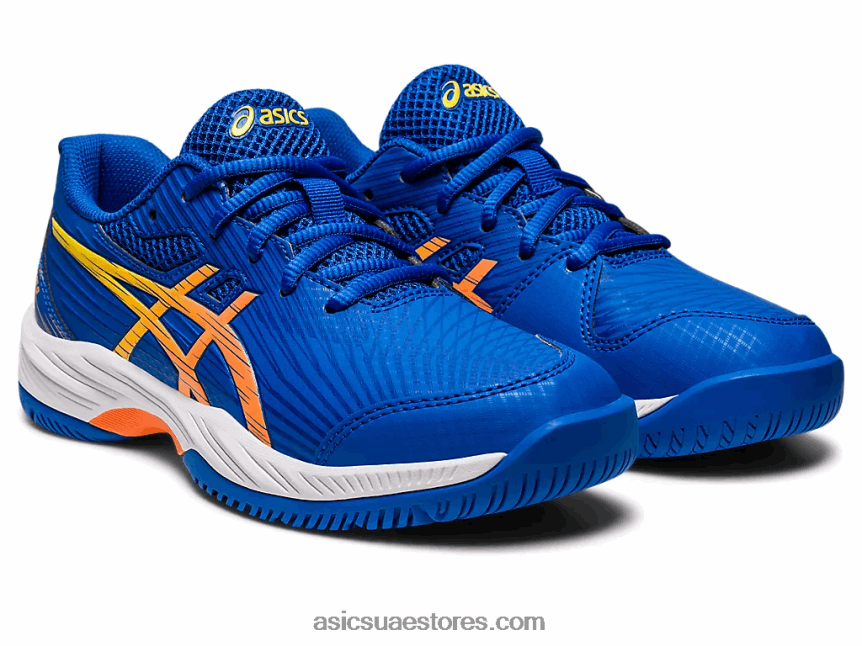 Asics تونة أزرق / خوخ شمس لعبة جل 9 مدرسة ابتدائية 2N24DJ4227