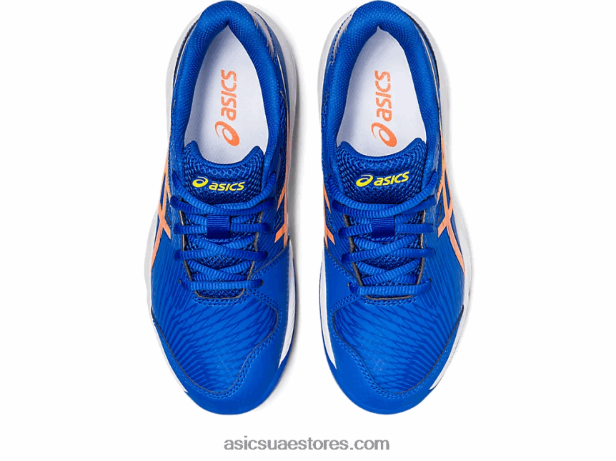 Asics تونة أزرق / خوخ شمس لعبة جل 9 مدرسة ابتدائية 2N24DJ4227
