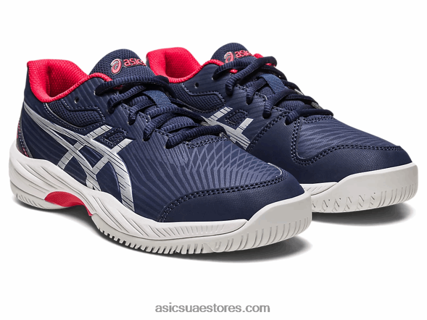 Asics منتصف الليل / الفضة النقية لعبة جل 9 مدرسة ابتدائية 2N24DJ4273