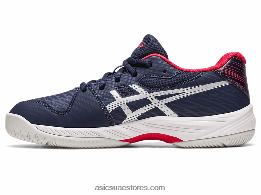 Asics منتصف الليل / الفضة النقية لعبة جل 9 مدرسة ابتدائية 2N24DJ4273
