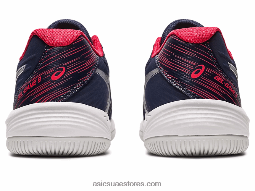 Asics منتصف الليل / الفضة النقية لعبة جل 9 مدرسة ابتدائية 2N24DJ4273