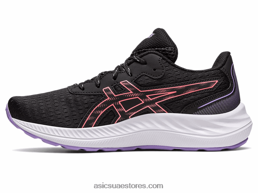 Asics أسود / بابايا مدرسة جيل اكسايت 9 الابتدائية 2N24DJ4302