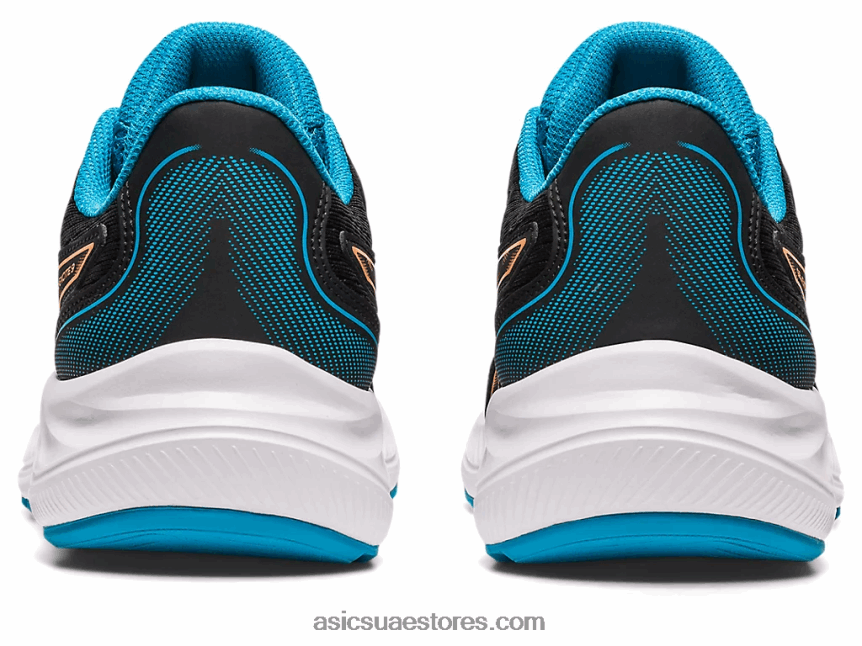 Asics أسود / شمس خوخ مدرسة جيل اكسايت 9 الابتدائية 2N24DJ4307