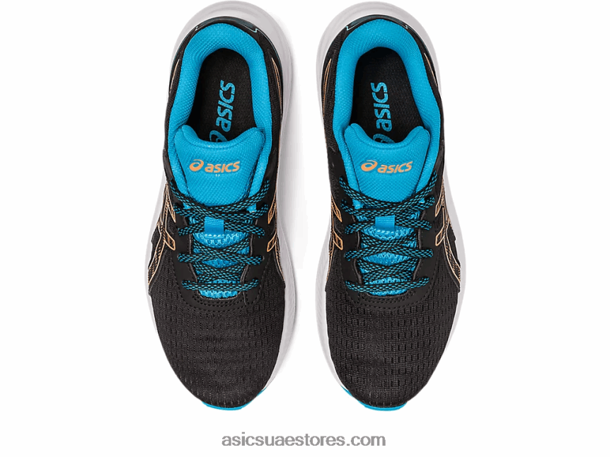 Asics أسود / شمس خوخ مدرسة جيل اكسايت 9 الابتدائية 2N24DJ4307