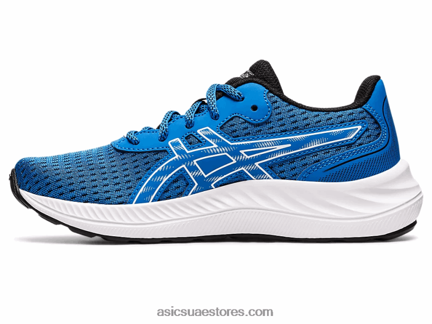 Asics أزرق كهربائي / أبيض مدرسة جيل اكسايت 9 الابتدائية 2N24DJ4368