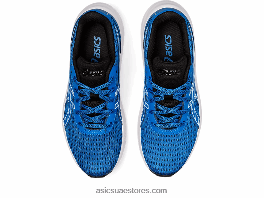 Asics أزرق كهربائي / أبيض مدرسة جيل اكسايت 9 الابتدائية 2N24DJ4368