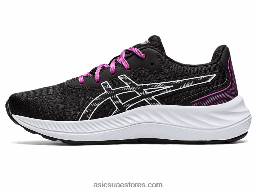 Asics أسود / سماء ناعمة مدرسة جيل اكسايت 9 الابتدائية 2N24DJ4380