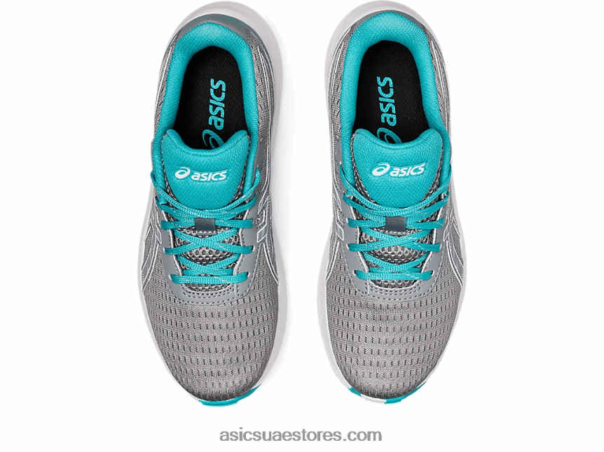 Asics صفيحة صخرية / أبيض مدرسة جيل اكسايت 9 الابتدائية 2N24DJ4385