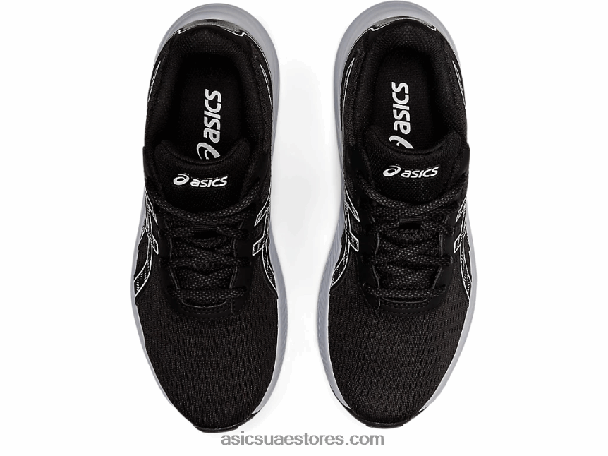 Asics أسود / أبيض مدرسة جيل اكسايت 9 الابتدائية 2N24DJ4466