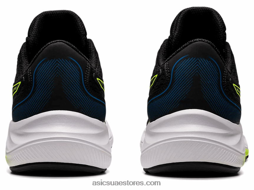 Asics أسود / أخضر خطر مدرسة جيل اكسايت 9 الابتدائية 2N24DJ4507