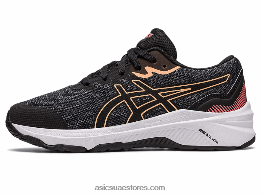 Asics أسود / بابايا المدرسة الابتدائية GT-1000 11 2N24DJ4292